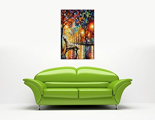 Canvas It Up, Ölgemälde auf Rahmen, Nachdruck von "Loneliness of Autumn" von Leonid Afremov, Kunst auf Leinwand, Wandbild, Déko-Druck, canvas, 04- 30" X 20" (76CM X 50CM)