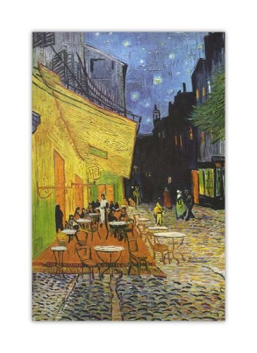CANVAS IT UP CafÃ© bei Nacht von Vincent Van Gogh Masterpiece Leinwandbild, Kunstdruck Foto Druck Bilder Raum Dekoration Classic, canvas holz, 9- A0-40" X 30" (101CM X 76CM)