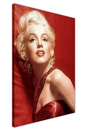 Hollywood Legends Glamour Marilyn Monroe rot Leinwand Art...