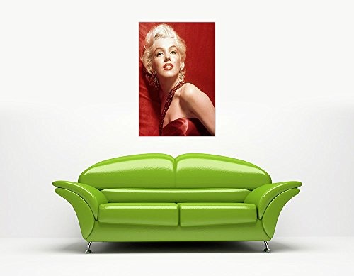 Hollywood Legends Glamour Marilyn Monroe rot Leinwand Art Wand Bilder Raum Dekoration Zuhause Prints, canvas holz, rot, 08- A1 - 30" X 24" (76CM X 60CM)