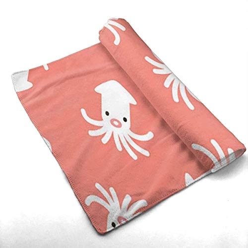 Hectwya Cute Squid Maximum Softness Cotton Quick-Dry Hand Towels Basics Washcloth Premium Quality