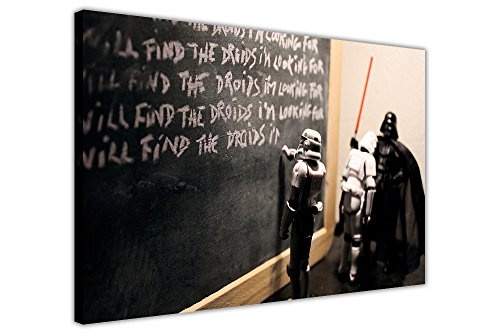 Bild auf Leinwand, Motiv: Star Wars, Darth Vader Strafarbeit, für Kinder, Kunst, Pop Art, Hollywood-Druck, canvas holz, 9- A0 - 40" X 30" (101CM X 76CM)