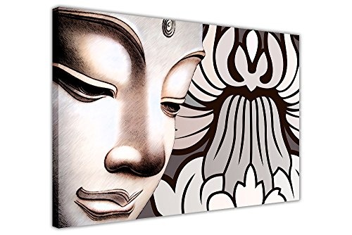 CANVAS IT UP Flower und Siddhartha Gautama Leinwand Art Bilder Raum Dekoration Prints