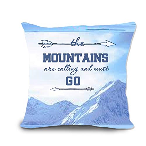 Juzijiang The Mountains Are Calling Canvas Throw Pillow...