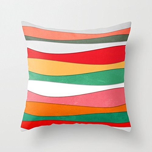 Juzijiang Pillow Canvas Multi Colored Canvas Throw Pillow...