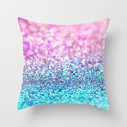 Juzijiang Pastel Sparkle- Canvas Accent Pillows Throw...