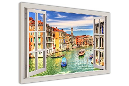CANVAS IT UP Grand Canal Venice 3D Fenster Effekt,...