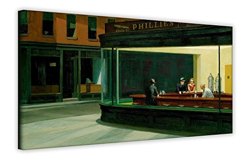 Edward Hopper Wandkunst, Pop-Art-Leinwand, Motiv...