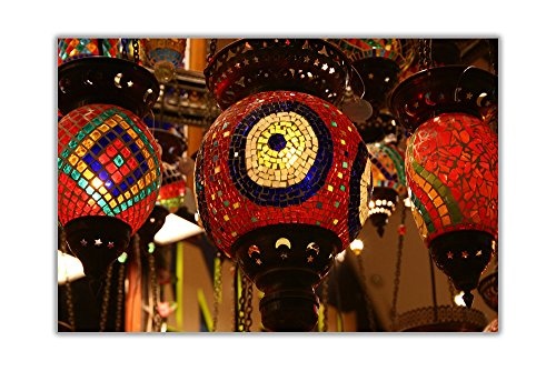 CANVAS IT UP Mosaik-Lampe, Grand Bazaar Istanbul Türkei Kunstdruck auf Leinwand, Wandbild, 38 mm, canvas, 05- A0+ 46" X 34" (116cm X 86cm)