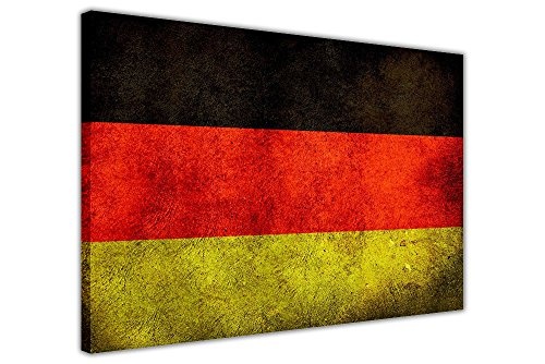 Deutschland Flagge auf Leinwand Druck Gerahmt Art Wand...