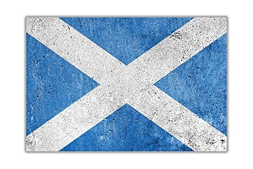 CANVAS IT UP Schottland-Flagge Kunstdruck auf Leinwand, 38 mm dicke, canvas, 01- A4-12" X 8" (30cm X 20cm)
