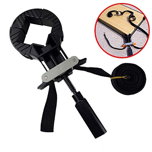 CWeep Band Strap Clamps 4 Jaws Adjustable Angle Rapid Corner 90 Degree Stitching Clip Photo Picture Frame Clip Woodwork Tool