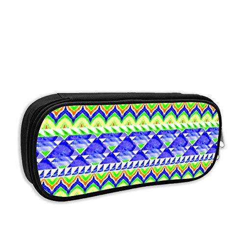 Tribal Ikat in Watercolorc Portable Cosmetic Bag Make Up Organizer Train Pouch for Women