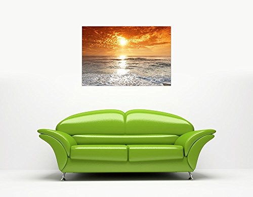 CANVAS IT UP Sonnenuntergang über Ocean und Wolken Leinwand Art Prints Zimmer Dekoration Bilder