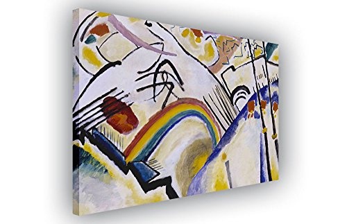 CANVAS IT UP Abstrakte Malerei Kosaken von Wassily Kandinsky Auf Rahmen Leinwand Prints Art Wand Bilder Größe: A1-86,4 x 61 cm (86 cm x 60 cm)