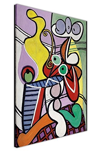 CANVAS IT UP berühmten Pablo Picasso Gemälde Große noch Leben auf Podest gerahmt Wall Art Prints auf Leinwand Bilder Größe: 101,6 x 76,2 cm (101 x 76 cm)