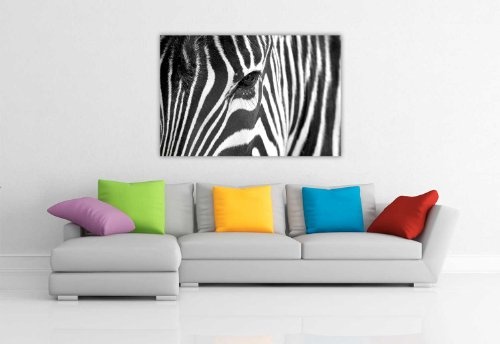 CANVAS IT UP Schwarz und Weiß Leinwand Art Prints African Zebra Bilder Dekoration Tier Love Print Bild Home Art Nature Fotos