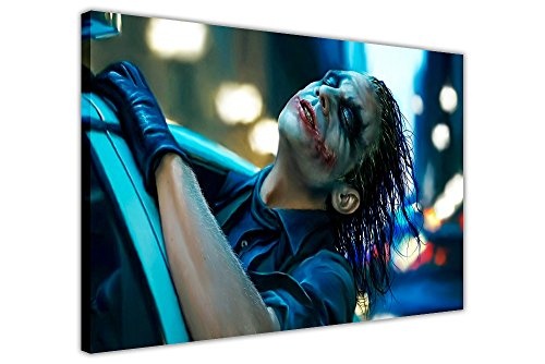 Canvas it up Leinwandbild mit Reproduktion Ölmalerei der Plakat des Film Batman "Joker Motiv Auto, 7- 30" X 20" (76CM X 50CM)