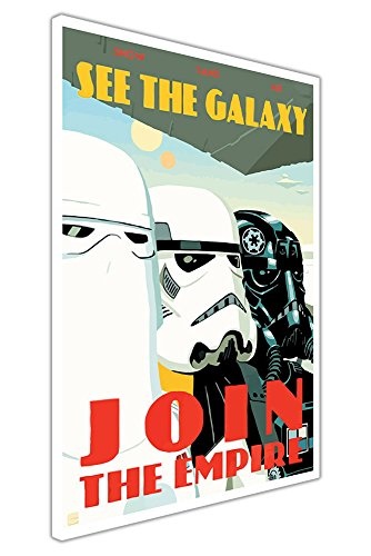 Canvas It Up Pop Art Leinwand Star Wars Zitat Join The Empire, Poster/Wanddekoration Europäisch 09- A0 - 40" X 30" (101CM X 76CM)
