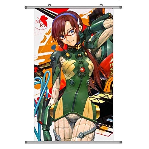 Laohujia A Wide Variety of Neon Genesis Evangelion Eva Anime Characters Wall Scroll Hanging Decor (Mari Illustrious Makinami 2)