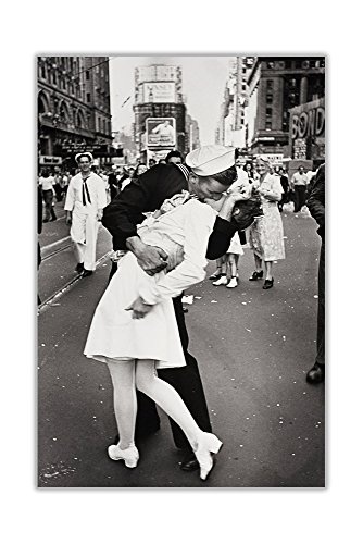 CANVAS IT UP Nostalgie schwarz und weiß Leinwand Art Wand Prints Sailor Kissing Krankenschwester Times Square New York World War 2 Bilder