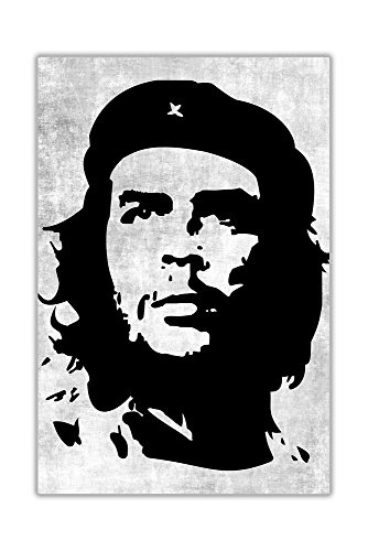 CANVAS IT UP Iconic Che Guevara Schwarz Leinwand Art Wand Bilder Raum Dekoration Zuhause Prints Cuban Revolutionäre Silhouette