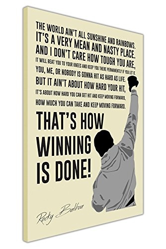 CANVAS IT UP Creme Rocky Balboa Film Poster Wall Art...
