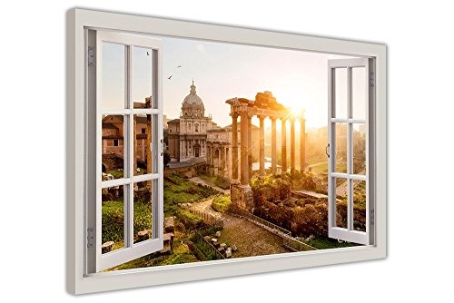 CANVAS IT UP Antike Rom Bilder 3D Fenster Effekt Leinwand...