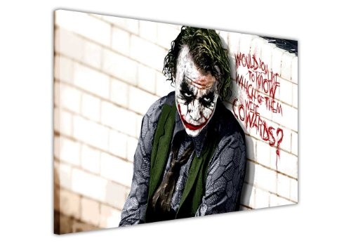 Pop Art Canvas Zitat Wall Art Iconic Joker Batman Dark...
