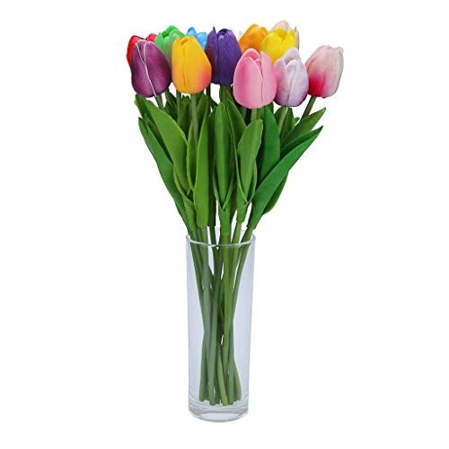 Lazzboy Home Decor Mini Tulip künstliche Blume Latex...