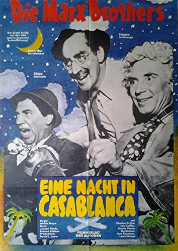 Marx Brothers: Eine Nacht in Casablanca (1946) | original Filmplakat, Poster [Din A1, 59 x 84 cm]