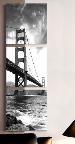 Dekoratives Bild Bridge Brücke 3-teilig Hochformat