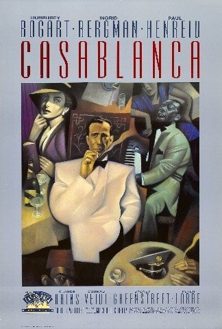 Casablanca Foto-Nachdruck eines Filmposters 40x30cm