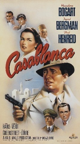 CLASSIC POSTERS Casablanca Foto-Nachdruck eines...
