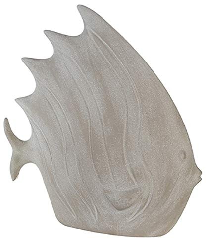 XL-Figur Fisch Tailer grau 50 x 15 cm