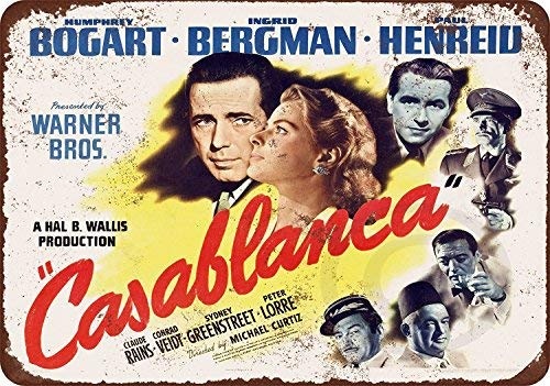 qidushop 1942 Casablanca Film Vintage Look Reproduktion...