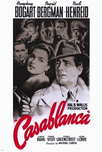 Casablanca Movie Poster (27,94 x 43,18 cm)