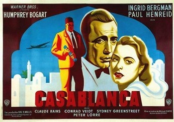 Casablanca Movie Poster (43,18 x 27,94 cm)