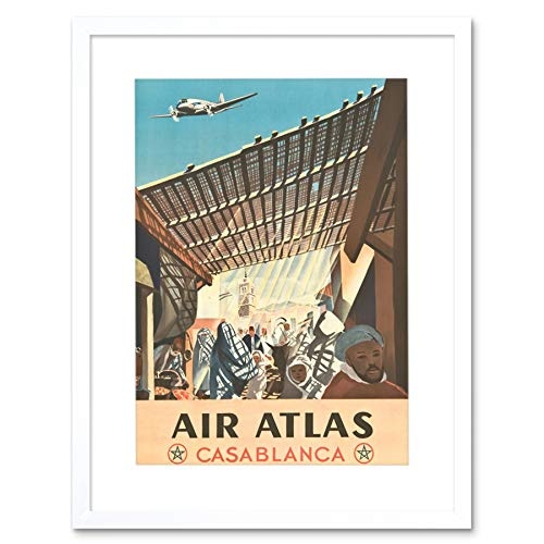 The Art Stop TRAVEL AIR Atlas Casablanca Morocco Framed Print F97X6688