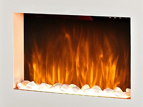 Livinxs® Elektrokamin Casablanca | 2000 Watt Heizleistung | Kamin mit Flammeneffekt und LED Beleuchtung | Kaminfeuer inkl. Heizlüfter
