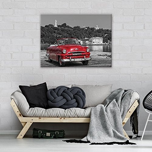 FORWALL Bilder Canvas Altes Auto O1 (100cm. x 75cm.)...