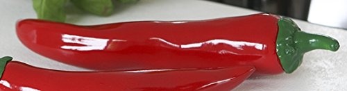 Deko Chili aus Keramik in rot/grün glänzend...