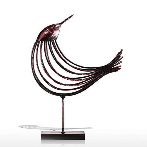 GaLon Skulptur, Kreative Schmiedeeisenlinie Vogel - Geeignet für die Verlegung im Wohnzimmer, Esszimmer, Arbeitszimmer, Flurlicht, häusliche Umgebung, Flache Lage