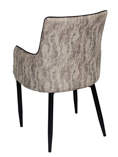 casamia Esszimmer-Stuhl mit Armlehnen Polsterstuhl, Kunstlederpolster marmoriert