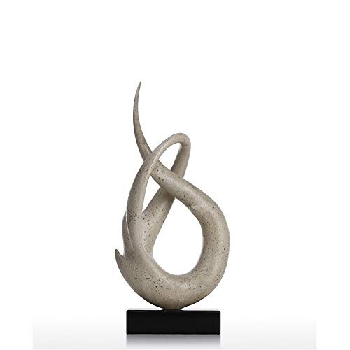 CYHY Skulptur, Marmor - Einfache Moderne kreative abstrakte Skulptur - Harzdekoration - 44 cm - Geeignet für Flache Positionen im Wohnzimmer, im Esszimmer, in der Studie, im Korridor usw.
