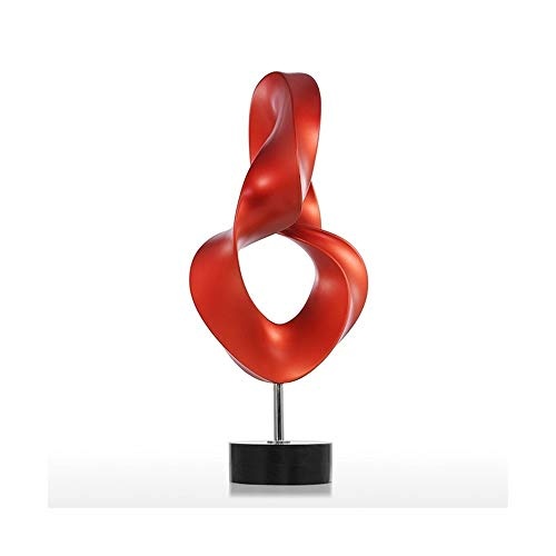 CYHY Skulptur, Emaille Ornamente - Einfache Moderne kreative abstrakte Skulptur - Harzdekoration - 38 cm - Geeignet für Flache Positionen im Wohnzimmer, Esszimmer, Arbeitszimmer, Korridor usw.