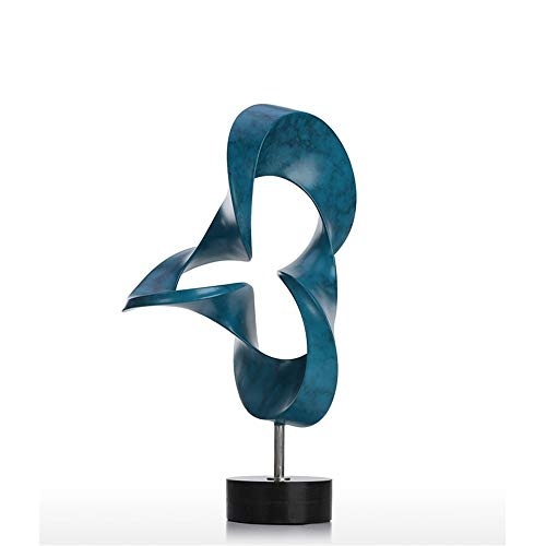 GaLon Skulptur, Flammenschmuck - Einfache Moderne kreative abstrakte Skulptur - Harzdekoration - 38 cm - Geeignet für Flache Positionen im Wohnzimmer, im Esszimmer, in der Studie, im Korridor usw.