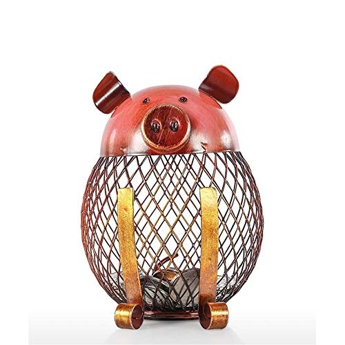 CYHY Skulptur, Piggy Metal Piggy Bank - Geeignet für...