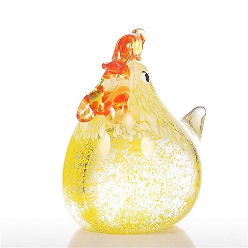 GaLon Glasskulptur, gelbe Küken-Dekoration - geeignet für die Platzierung im Büro, Wohnzimmer, Esszimmer, Studie, Korridor-Licht-Familienumgebung