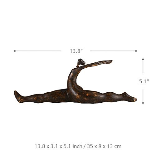 CYHY Skulptur, Yoga - Split Fork - Moderne Skulptur aus Harz - 35cm - Geeignet für Flache Position im Wohnzimmer, Esszimmer, Arbeitszimmer, Flur, helles Umfeld